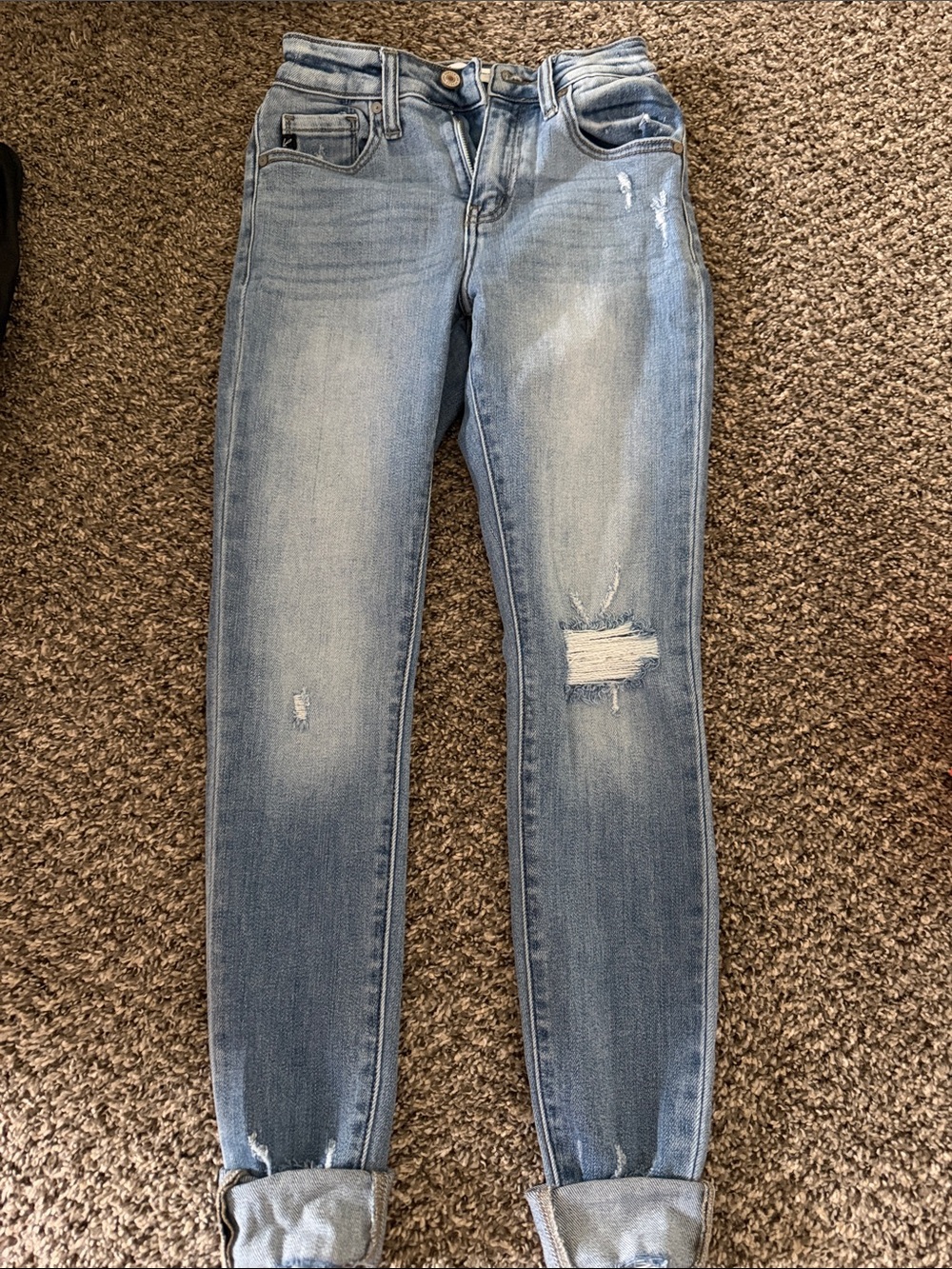 KanCan Light Blue Distressed Women’s Skinny Jeans
